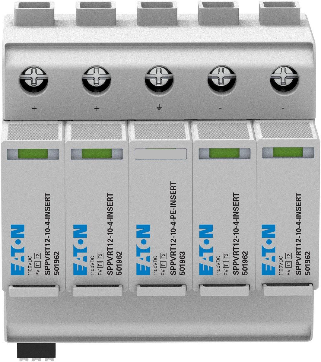 Multi MPPT Blitzstrom- / Überspannungsableiter steckbar 1000VDC T12 4p+PE