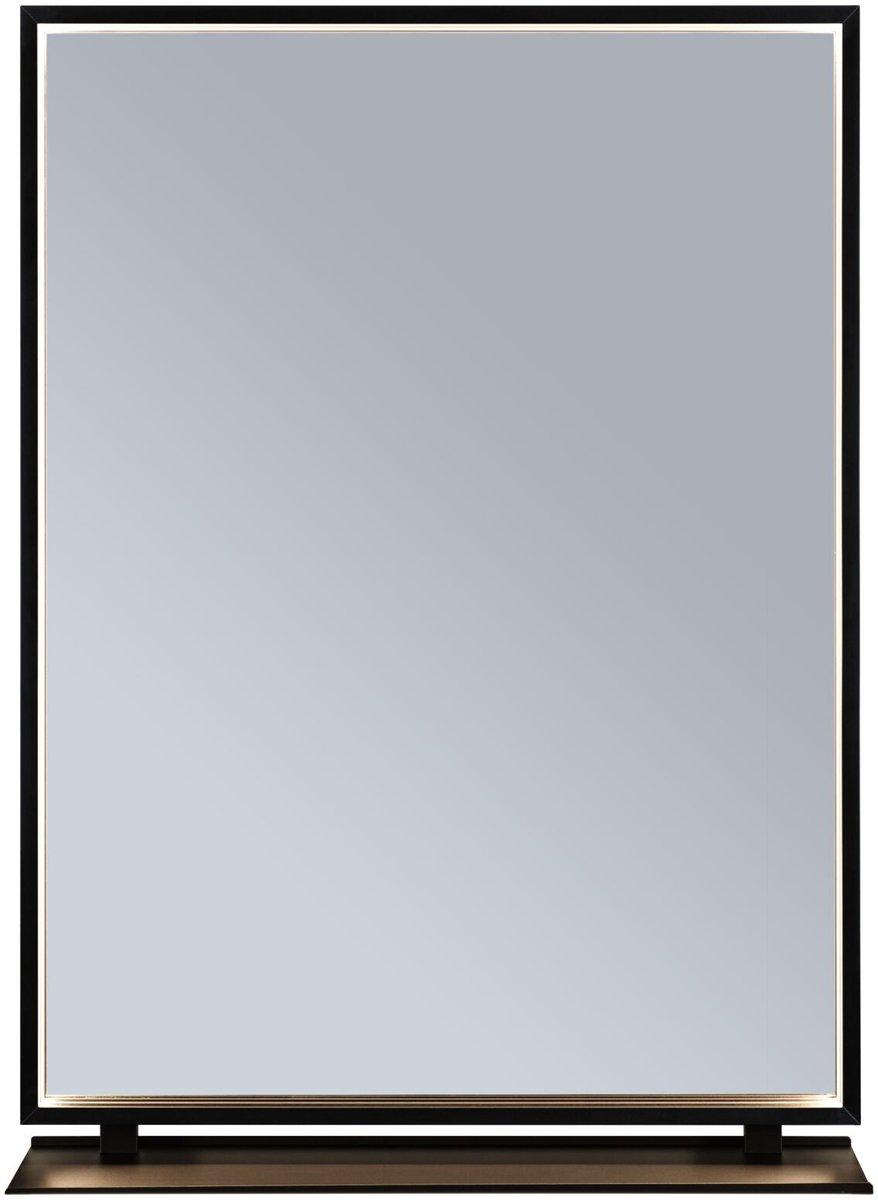 LED Leuchtspiegel Miro IP44 Tunable White 180lm 11W Spiegel schwarz-matt