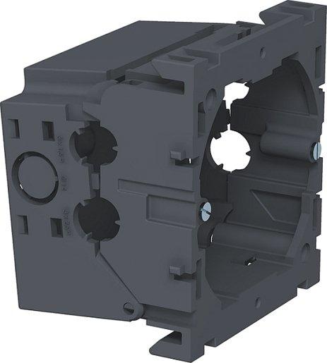 Geräteeinbaudose 1-fach 71x76x51 PA eisengrau RAL 7011