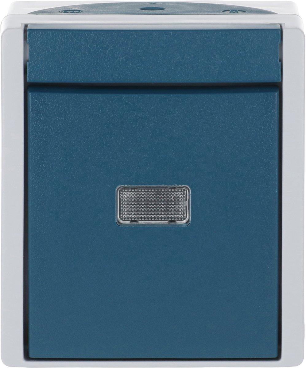 Wipptaster Wechsler beleuchtbar grau/blaugrün - ocean