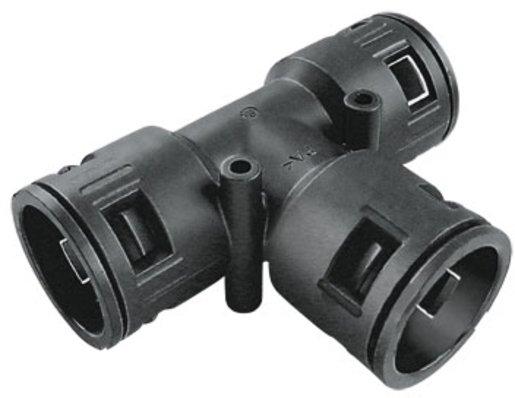 T-Verteiler für Wellschlauch Polyamid schwarz 3 x AD 42,5