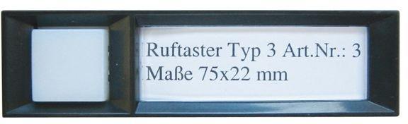 Ruftaster für Türstation Serie 500 75 x 22 mm