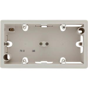 Aufputz-Gehäuse 2-fach Creo mandelweiß /Tenara ivory