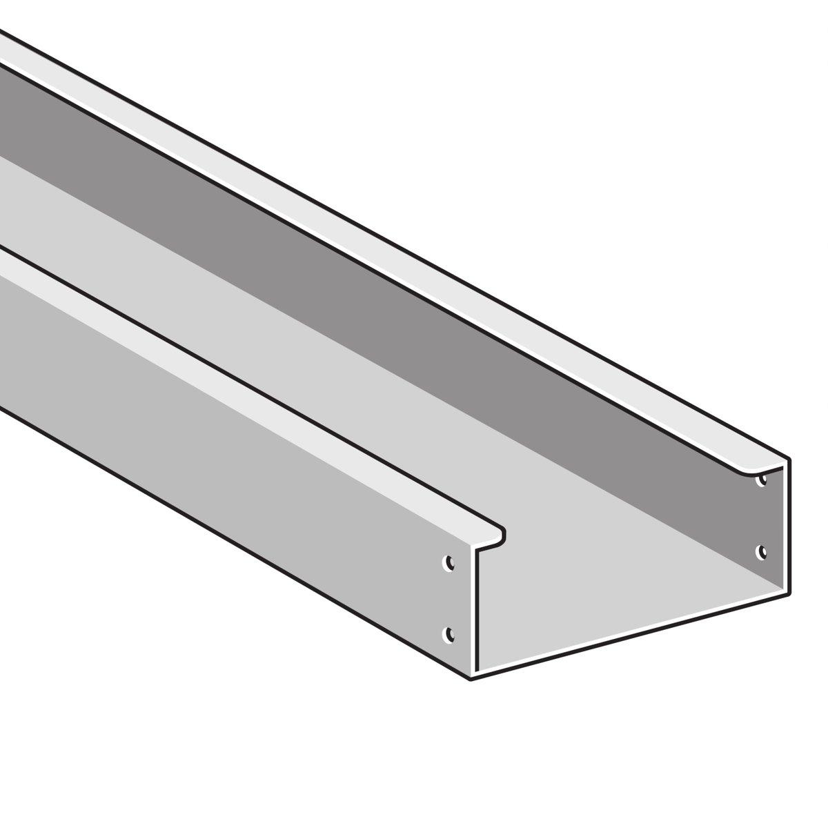 Kabelkanal Körper Stahl verzinkt 75 x 75 x 2000 mm
