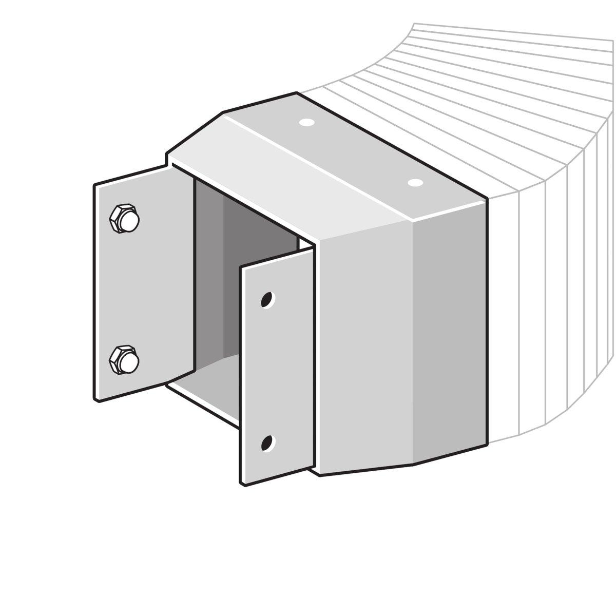 Übergang Schlauch Kanal