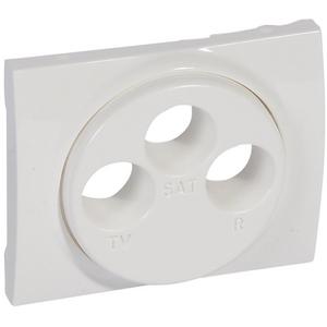 Abdeckung Antennen-Steckdose 3-Loch TV-R-SAT System Legrand Galea