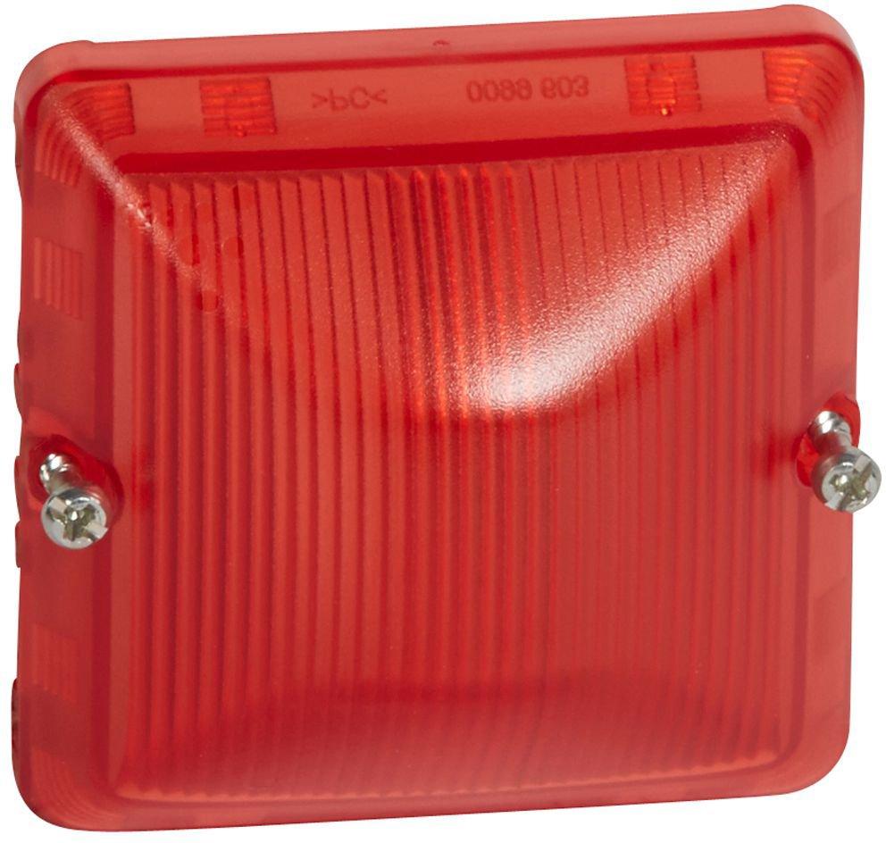 Haube rot Feuchtraum Aufputz Plexo 55 grau