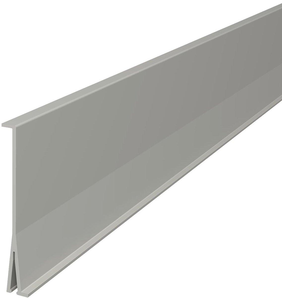Trennwand 100x2000mm PVC lichtgrau RAL 7035