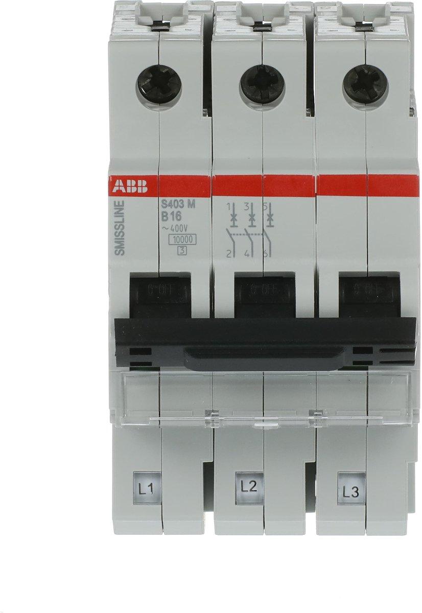 LS-Schutzschalter 3-polig 10kA B-Char 16A 3TE