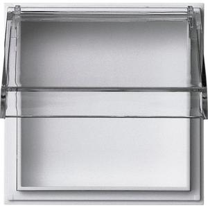 Adapterrahmen transparenter KD für TX_44 (WG UP) reinweiß