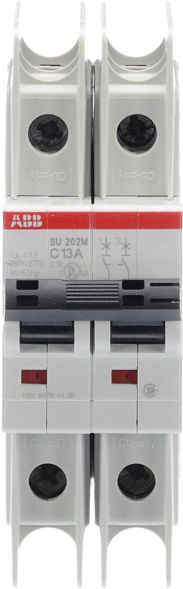 LS-Schutzschalter 2-polig 15kA C-Char 13A 2TE