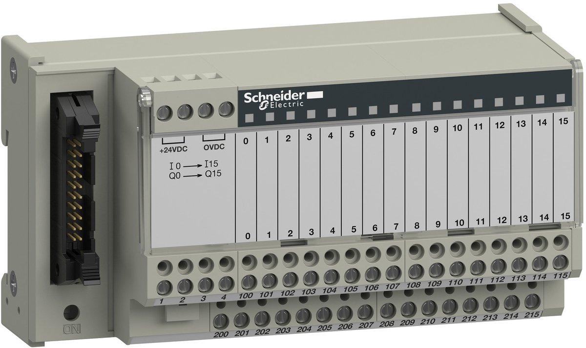 Passiver Klemmenblock ABE7 16 Ein- od. Ausgänge LED Trennschalter