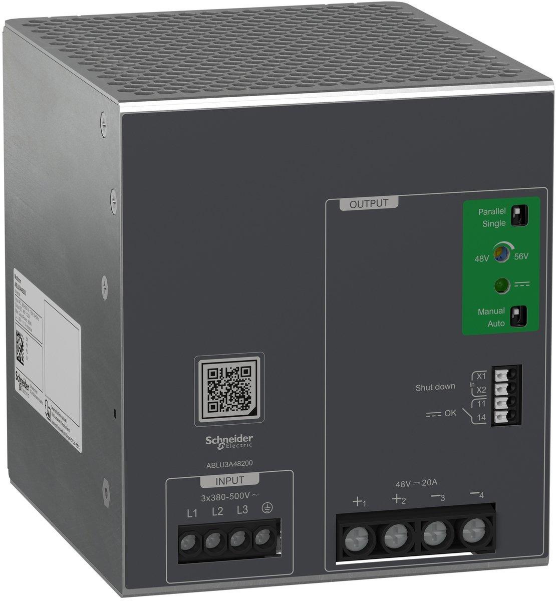 Spannungsversorgung Modicon ABLU Universal getaktet 380-500V AC 3-phasig 48V DC