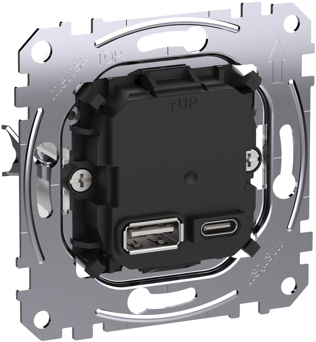 USB Ladestation-Einsatz Typ A+C mit Power-Delivery-Technologie und 45W