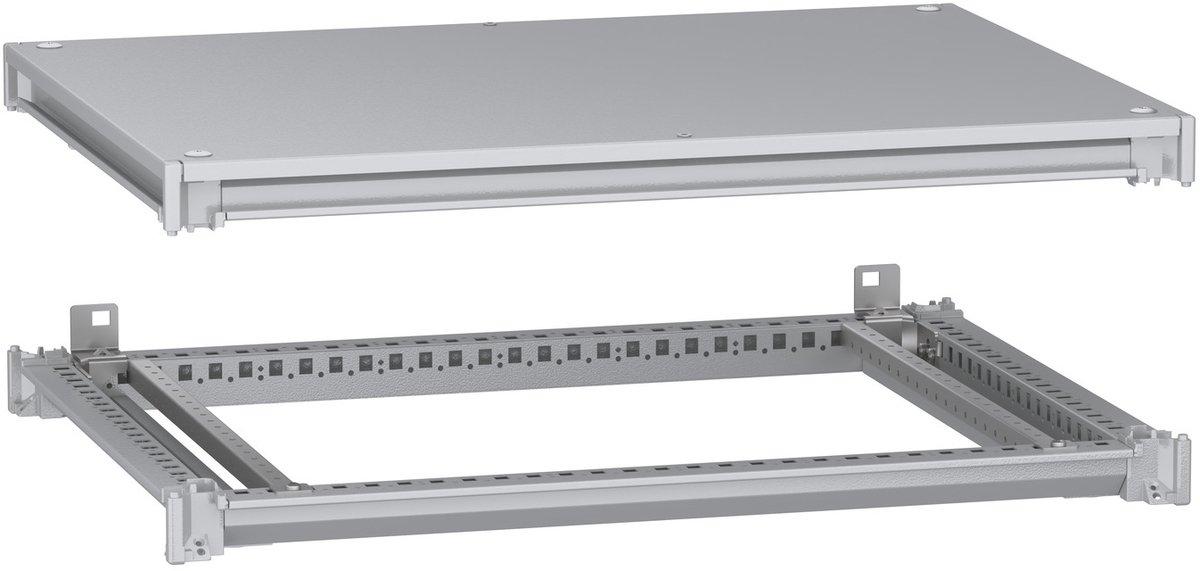 Unterer u. ober. Rahmen PanelSeT SFN f. elekt. Gehä. B 800 x T 600mm inkl. Dach