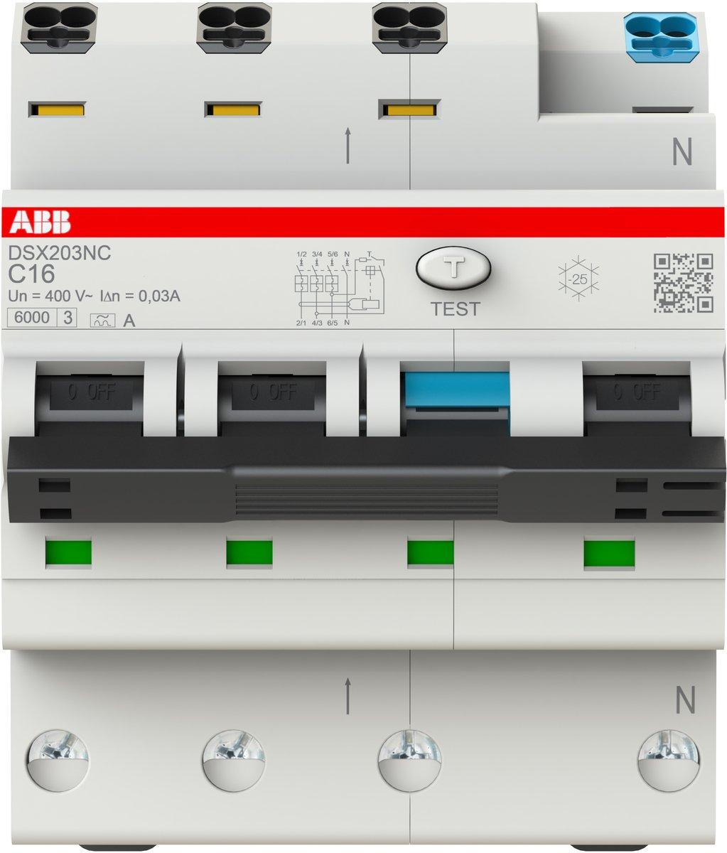 FlexLine FILS 3+N Typ A Charakteristik C 16A 30mA 6kA Schmalbau 4TE Baubreite