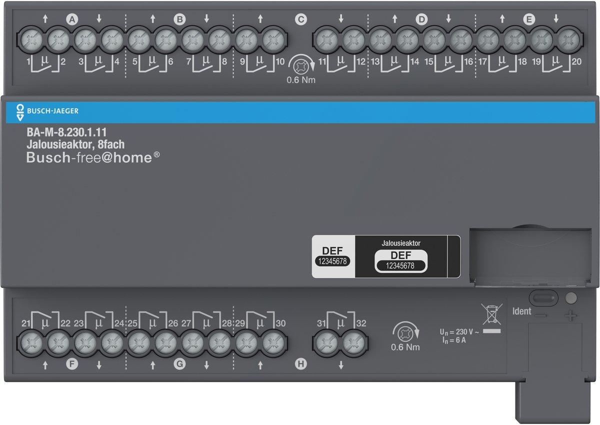 Jalousieaktor 8-fach 230 V REG