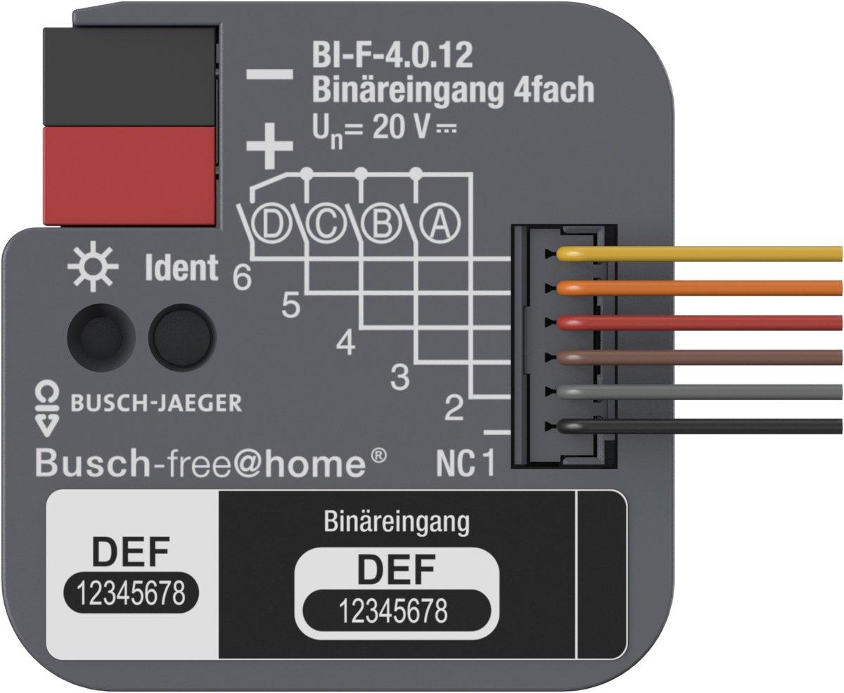 Binäreingang 4-fach UP mit Kontaktabfragespannung