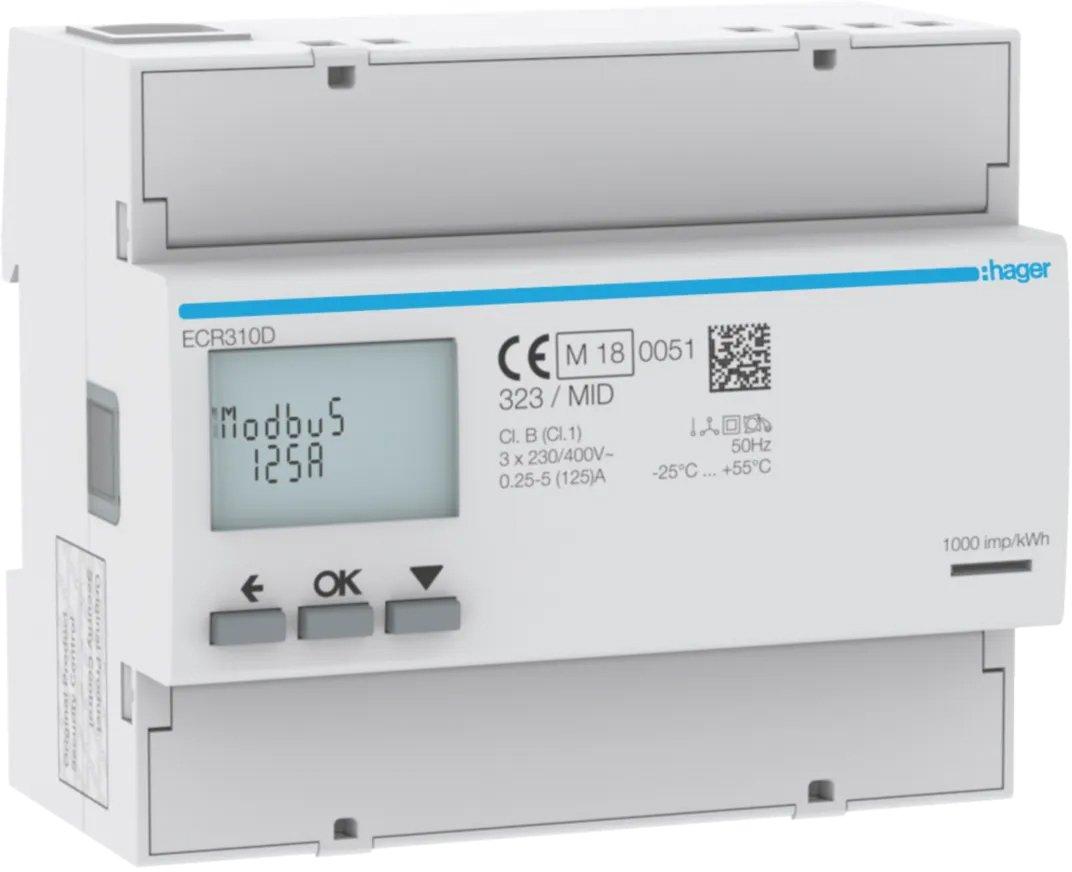 Energiezähler 3-phasig direkt 125A MODBUS MID