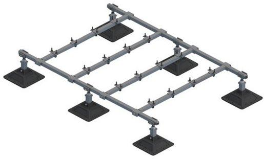 Pyramid Dachstützen-Bausatz - 6 Pfostenfuß  -2172 mm / 9960 N