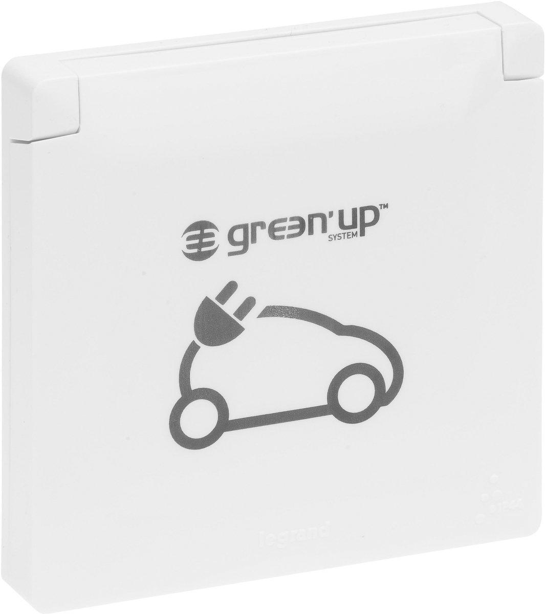 SEANO Green'Up Schuko-Steckdose 16 A EV - Mode 1 und Mode 2 Farbe: Ultraweiß