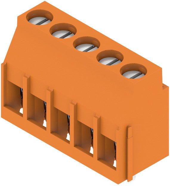 Leiterplattenklemme 5.08 mm Polzahl: 5 Leiterabgangsrichtung: 90° Zugbügelanschl