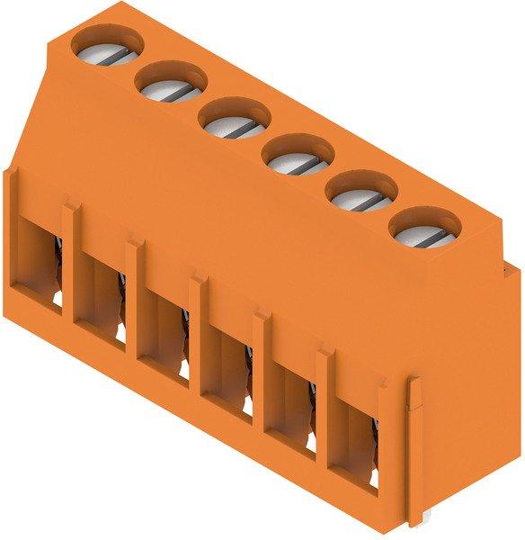 Leiterplattenklemme 5.08 mm Polzahl: 6 Leiterabgangsrichtung: 90° Zugbügelanschl