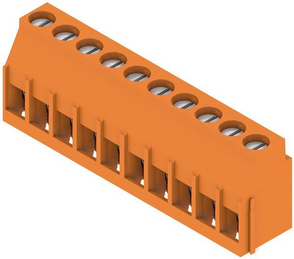 Leiterplattenklemme 5.08 mm Polzahl: 10 Leiterabgangsrichtung: 90° Zugbügelansch
