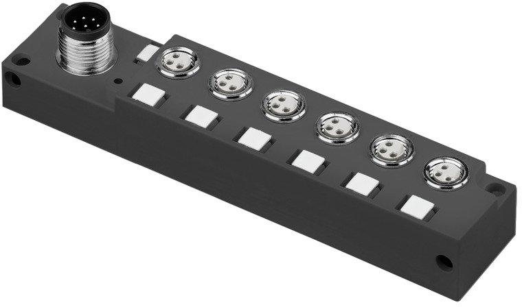Passiver Sensor-/Aktor-Verteiler (ohne Leitung) Komplett-Modul Mit M12 Abgang 8p
