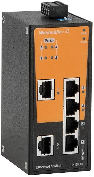 Netzwerk-Switch (unmanaged) unmanaged PoE Fast Ethernet Anzahl Ports: 2 x RJ45