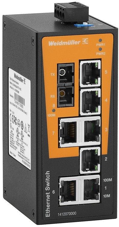 Netzwerk-Switch (unmanaged) unmanaged Fast Ethernet Anzahl Ports: 7x RJ45 1 x SC