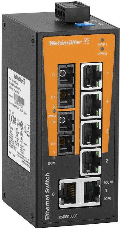 Netzwerk-Switch (unmanaged) unmanaged Fast Ethernet Anzahl Ports: 6x RJ45 2x SC-