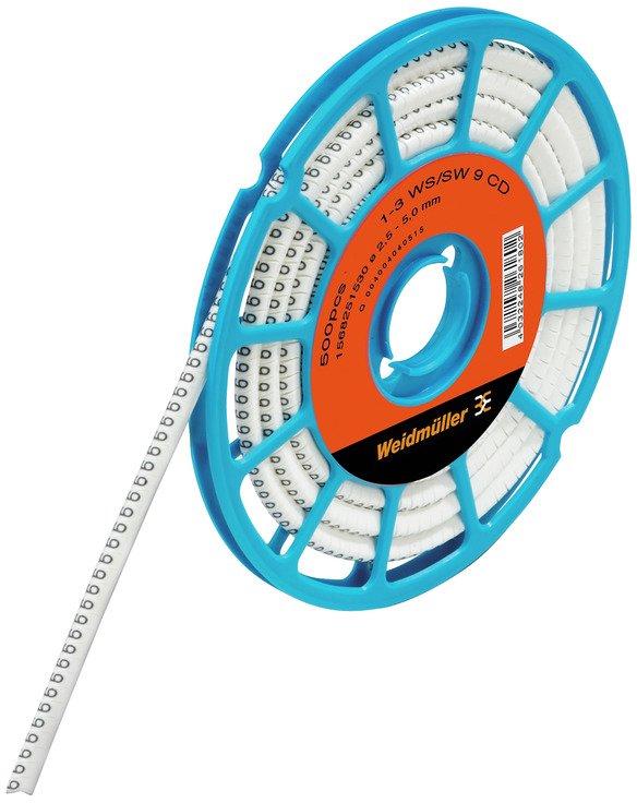 Kabelmarkierungssystem 2.5 - 5 mm 4.2 mm Aufgedruckte Zeichen: Buchstaben groß U