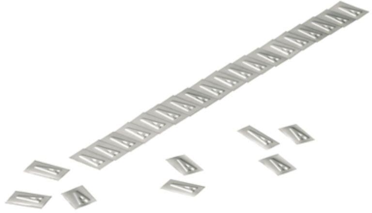 Kabelmarkierungssystem 9.9 mm Aufgedruckte Zeichen: Zahlen 5 Edelstahl 1.4404