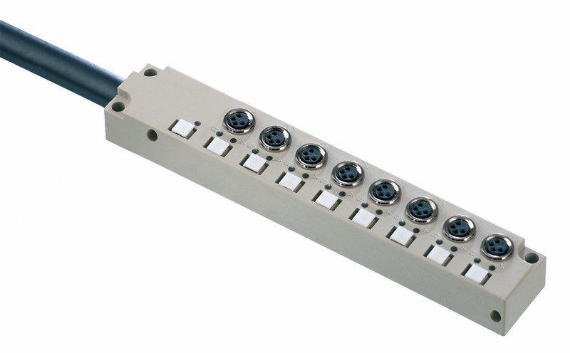Passiver Sensor-/Aktor-Verteiler (mit Leitung) Komplett-Modul Fixkabelversion