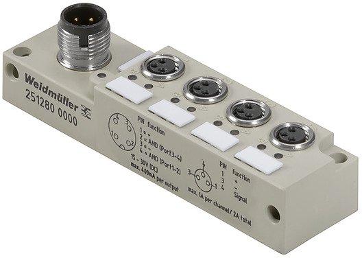 Passiver Sensor-/Aktor-Verteiler (ohne Leitung) Mit M12 Abgang