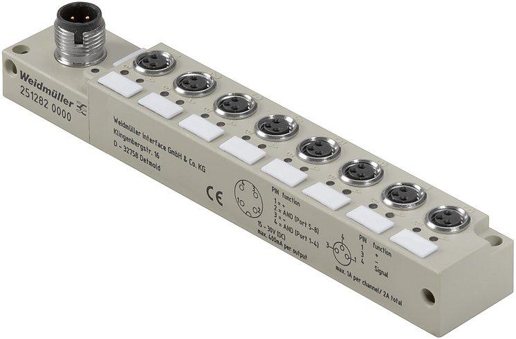 Passiver Sensor-/Aktor-Verteiler (ohne Leitung) Mit M12 Abgang