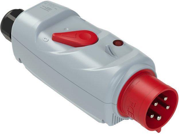 CEE-Motorschutzstecker (PKZM0) PW + DFK 32A 5p 6h (1.0-1.6A) IP44