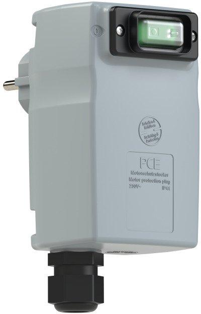 Motorschutzstecker 10A 230V IP44 (I-0) mit Kondensator 30μF