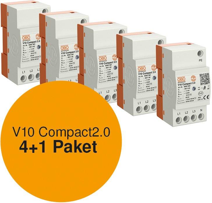 Power Aktion Paket 5 - 5 Stk. V10 Compact 2.0