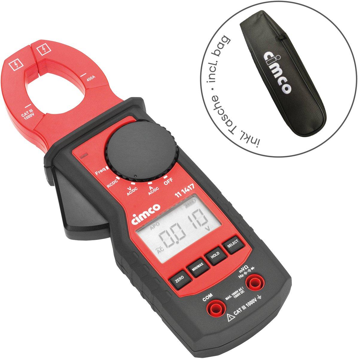 AC/DC-Stromzange 3100 CAT III/1000 V 400A AC/DC Tasche