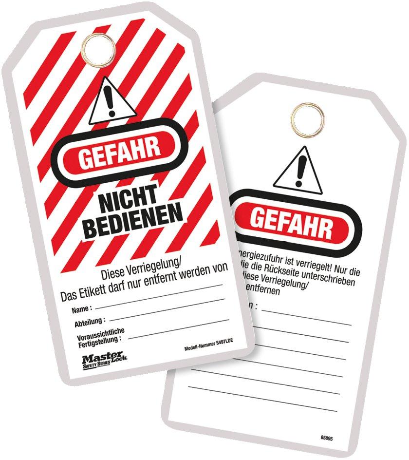 Schild "Nicht betätigen" Deutsch 12 Stk.