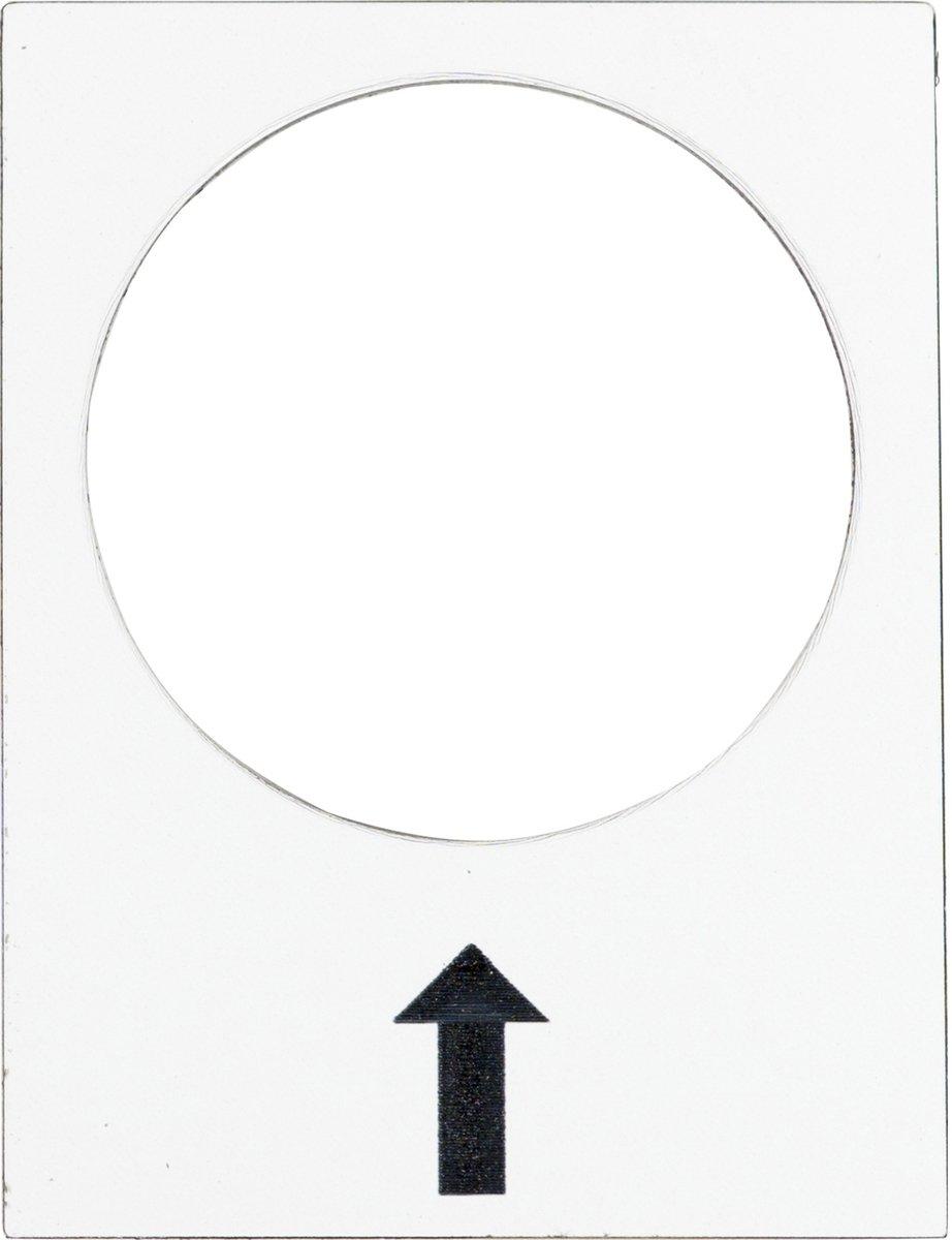 Bezeichnungsschild 30x40mm weiß rechts langsam