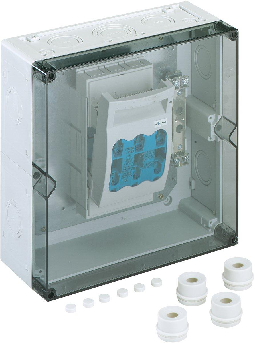 NH-Lasttrenngehäuse transparent IP54/IP65 IK08 Bemessungsspannung 690V AC