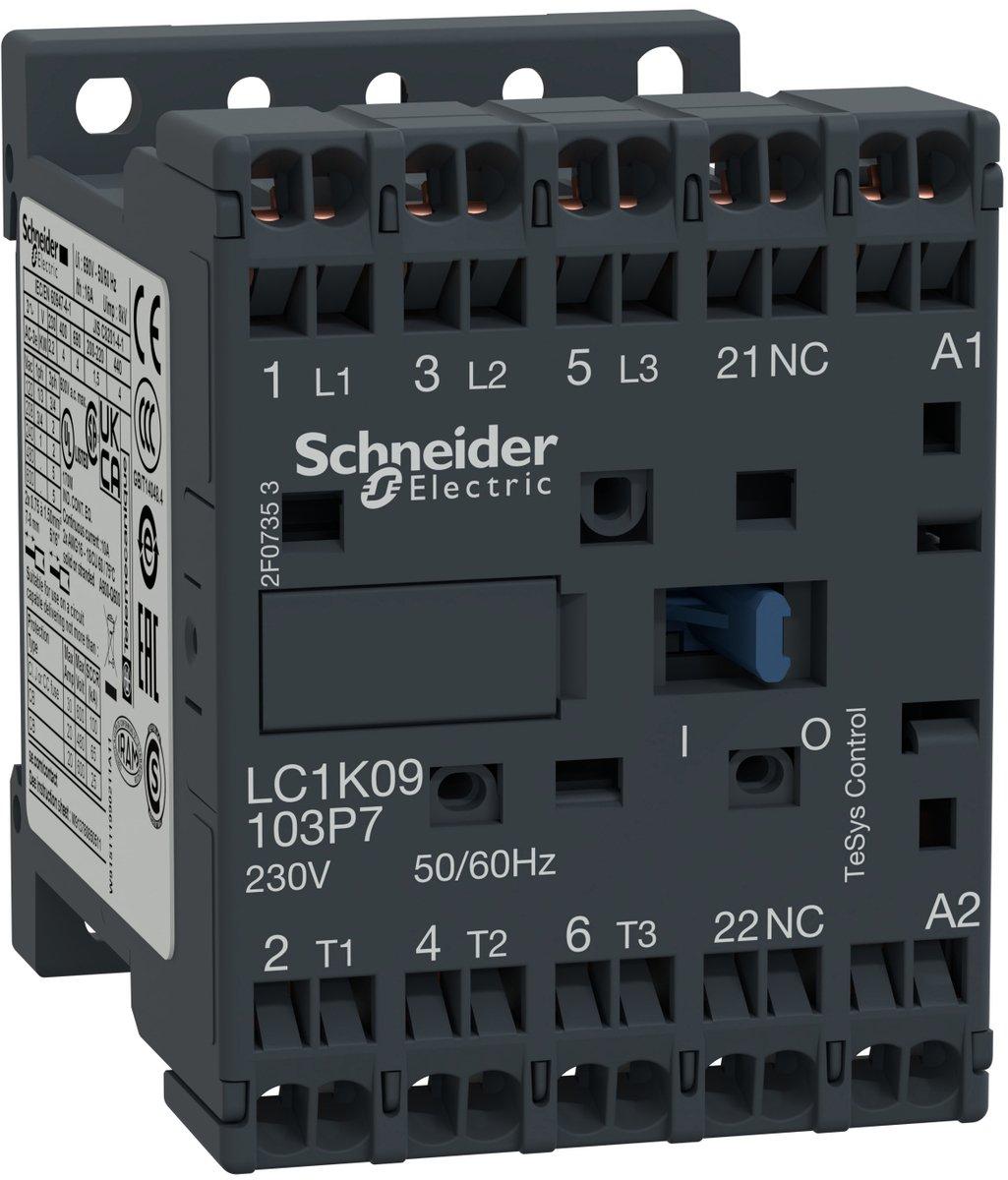 Leistungsschütz AC-schaltend SERIE K mit Federzugklemme LC1-K09013P7