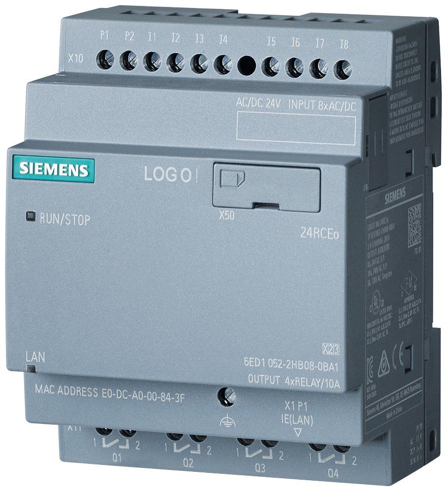 LOGO! 24RCEO (AC) Logikmodul SV/E/A: DC 24V/24V AC/Relais 8 DE/4 DA