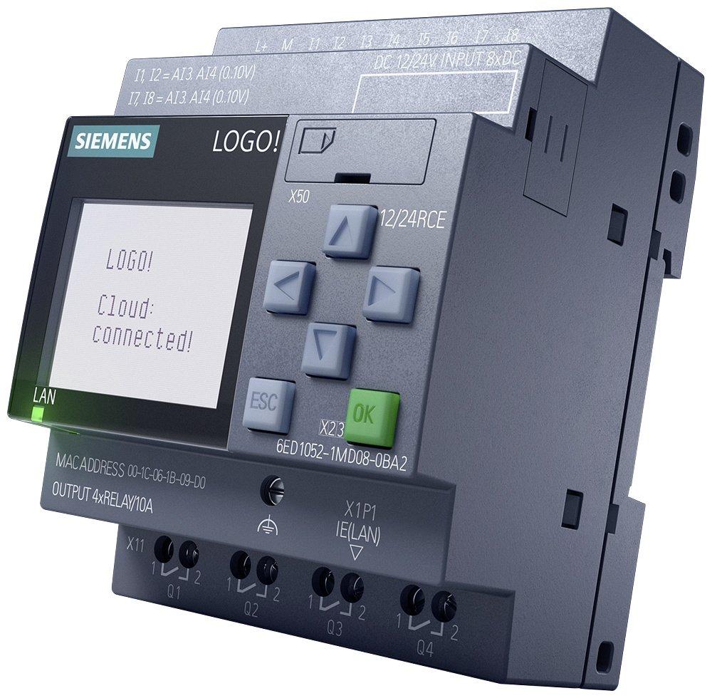 LOGO! 12/24RCE Logikmod. Disp SV/E/A: 12/DC 24V/Relais 8DE (4AE)/4DA