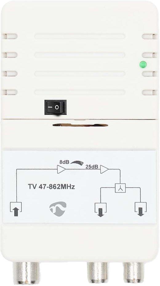 CATV-Verstärker Verstärkung dBi 25 dB 47 bis 862 MHz weiß