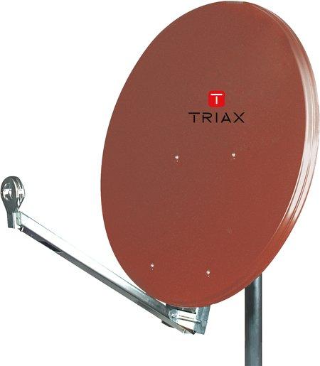 Alu Sat Spiegel Ø 85 cm ziegelrot