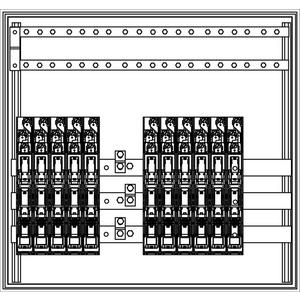 Hauptsicherungskasten HSK Cu 11x160L 900/850 Wiener Netze